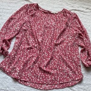 Pink Floral Women's Top